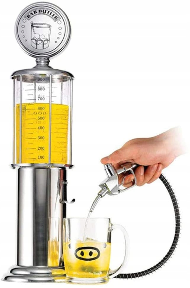 MatMay strieborný dávkovač alkoholu 1000 ml